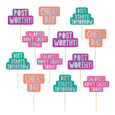 Young and Fab Deluxe Wood Picks 3 1/2in Party Accessories - Party Centre