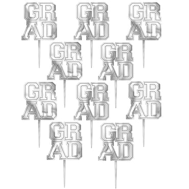 Grad Electroplated Plastic Picks 10pcs Candy Buffet - Party Centre