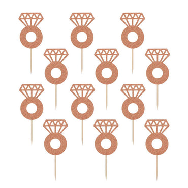 Navy Bride Glitter Pick 24pcs Party Accessories - Party Centre