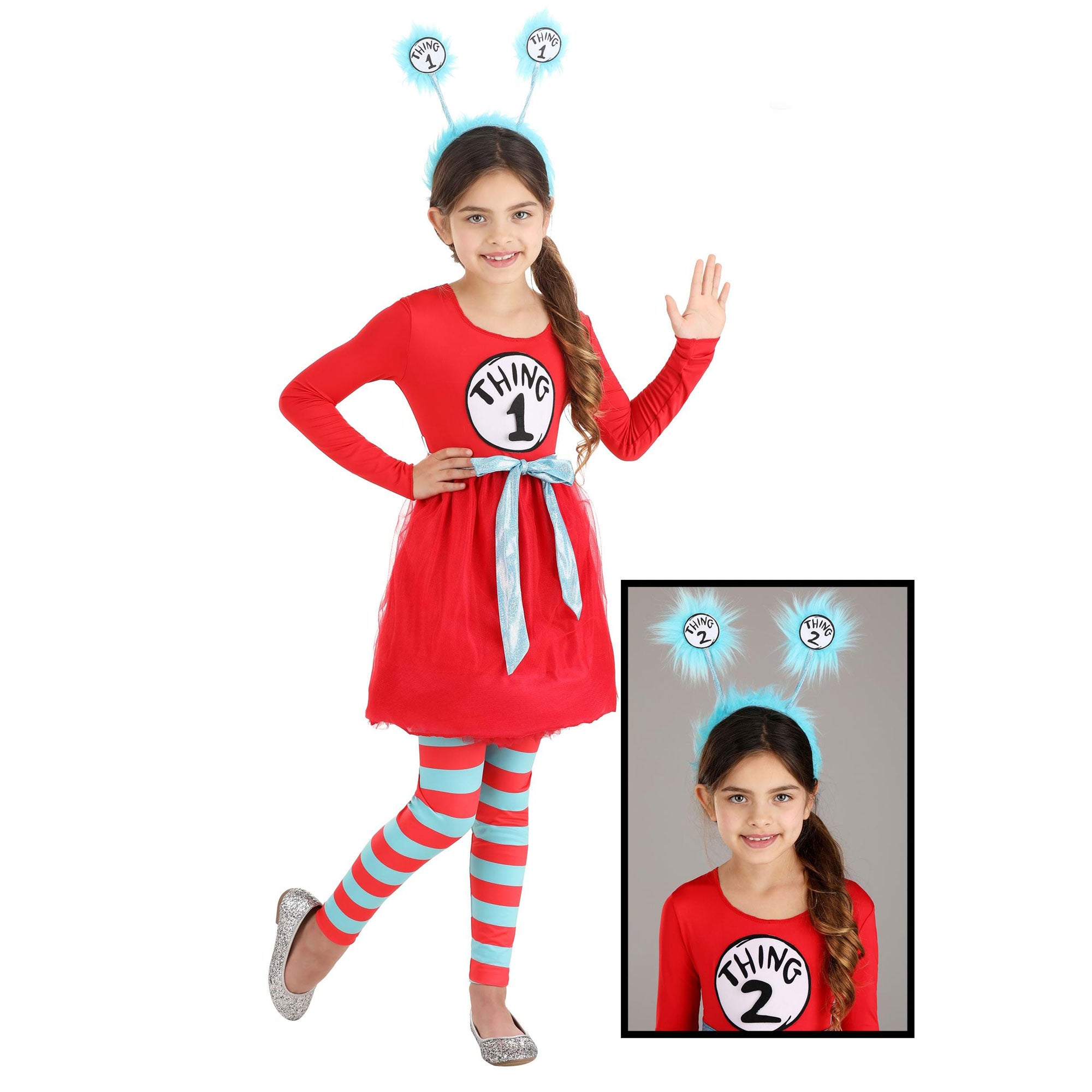 Child Thing 1 & 2 Deluxe Girl Costume