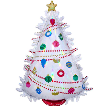 Christmas Tree Iridescent SuperShape 66x91cm Balloons & Streamers - Party Centre