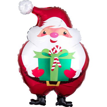 Jovial Santa Standard Shape 35x50cm Balloons & Streamers - Party Centre