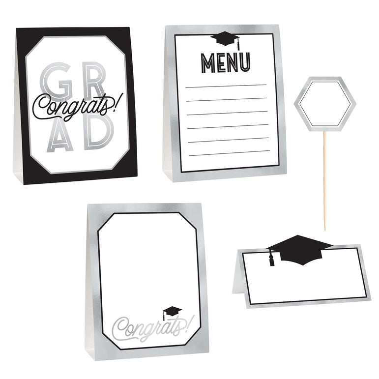 Grad Grid Mini Buffet Decorating Kit 12pcs Candy Buffet - Party Centre