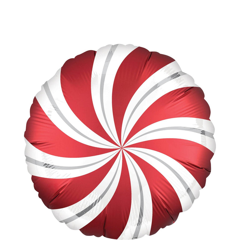 Sangria Candy Swirls Satin Infused Foil Balloon 45cm Balloons & Streamers - Party Centre