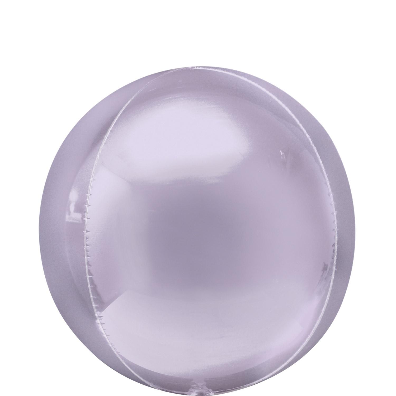 Pastel Lilac Orbz Foil Balloon 38x40cm Balloons & Streamers - Party Centre