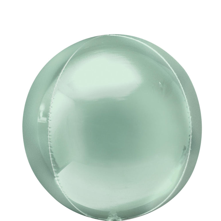 Mint Green Orbz Foil Balloon 38x40cm Balloons & Streamers - Party Centre