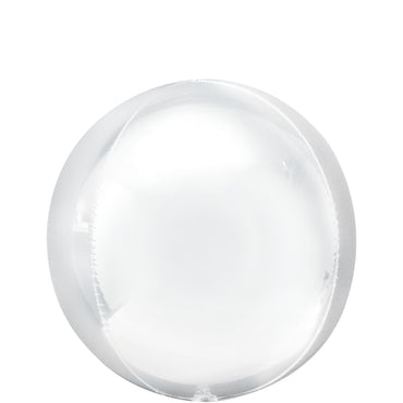 White Orbz Balloon Balloons & Streamers - Party Centre