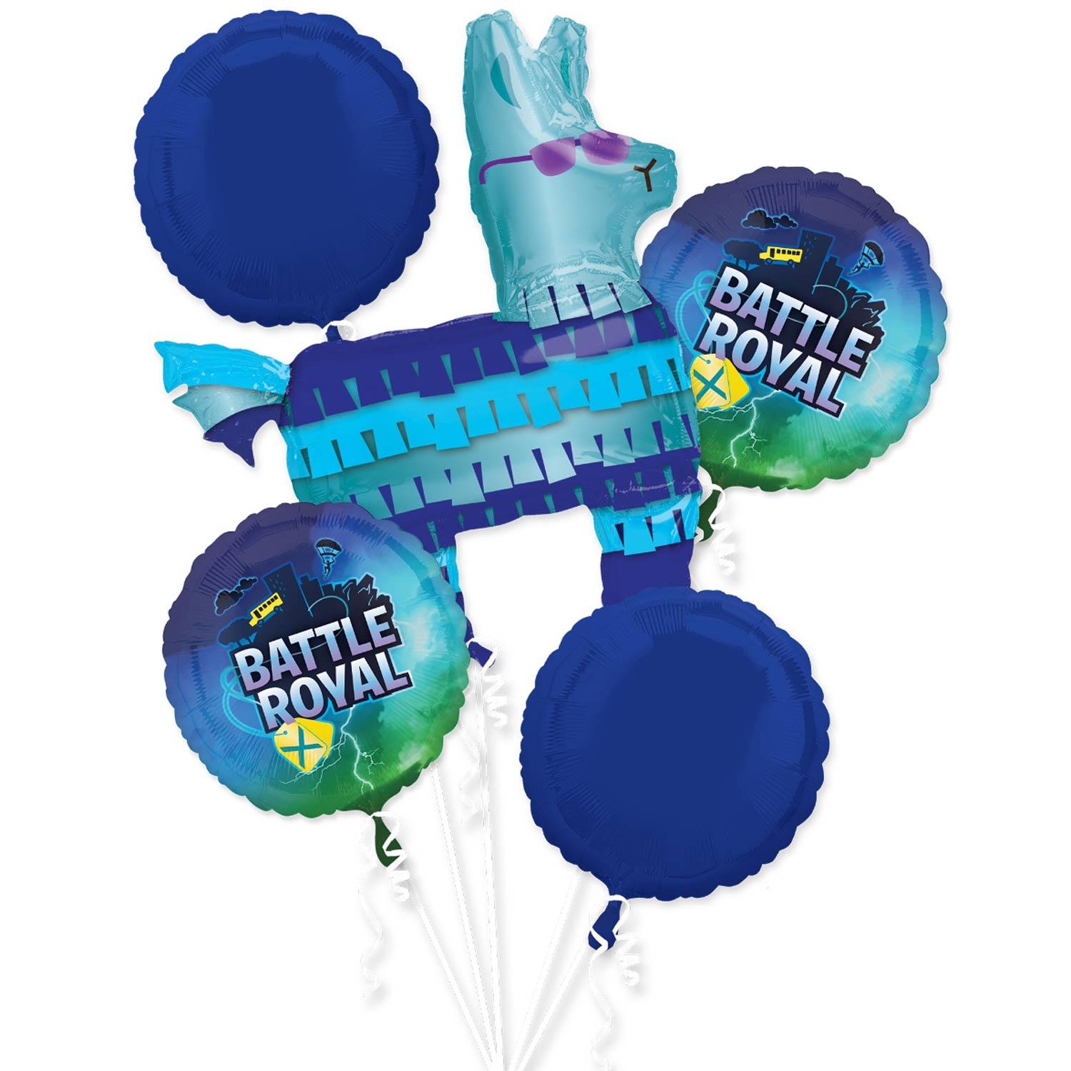 Battle Royal Balloon Bouquet 5pcs Balloons & Streamers - Party Centre