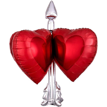 US Heart Arrow UltraShape Balloon 66x68cm Balloons & Streamers - Party Centre