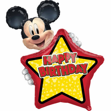 Mickey Mouse Forever Personalized SuperShape Balloon 63x76cm Balloons & Streamers - Party Centre