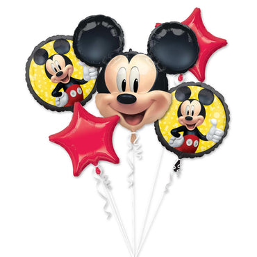 Mickey Mouse Forever Balloon Bouquet 5pcs Balloons & Streamers - Party Centre