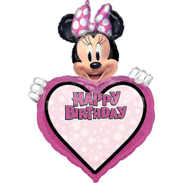 Minnie Mouse Forever Personalized SuperShape Balloon 60x83cm Balloons & Streamers - Party Centre