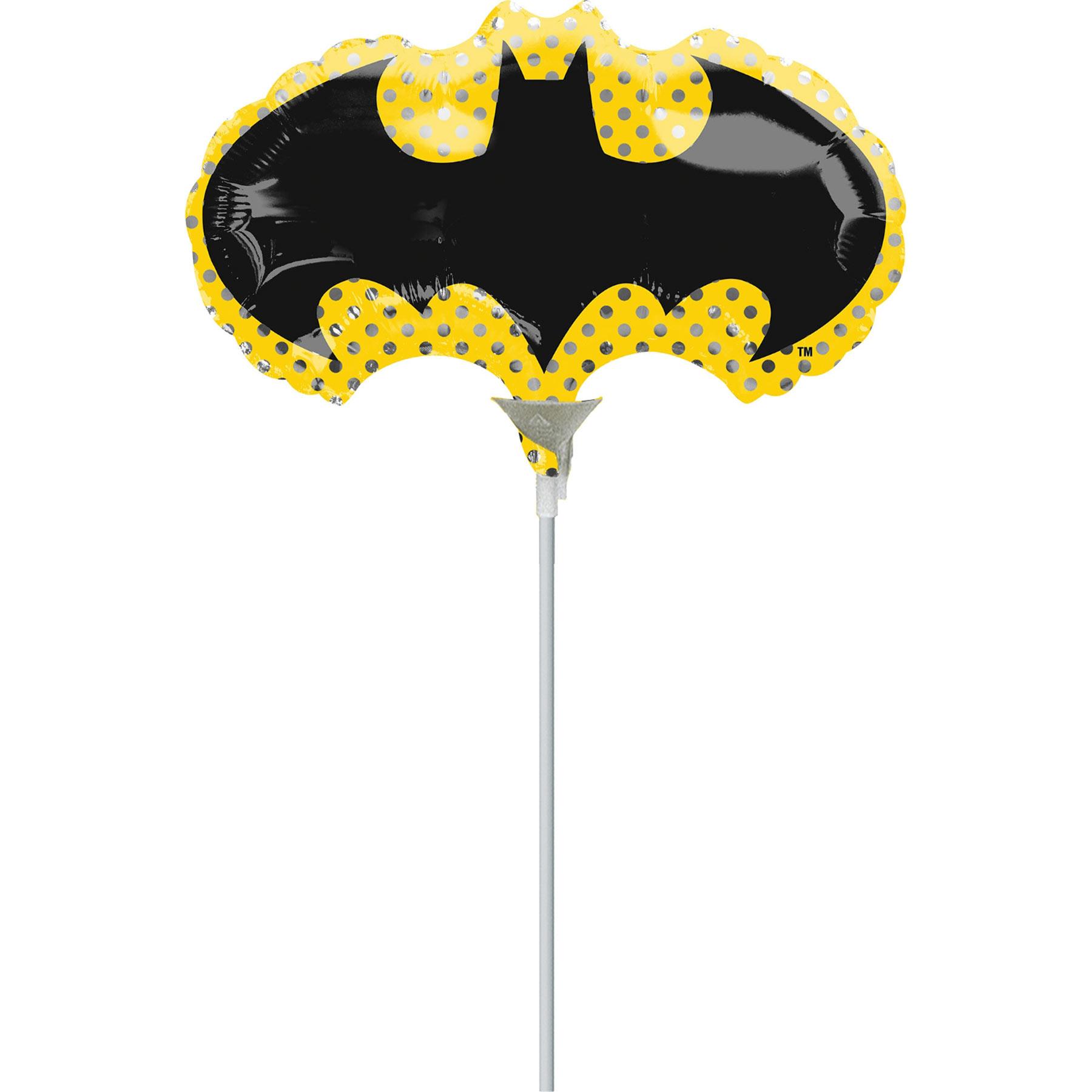 Batman Mini Shape Foil Balloon 27x15cm Balloons & Streamers - Party Centre