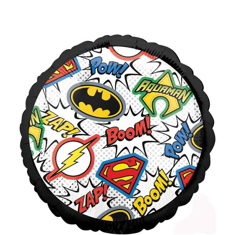 Justice League Foil Balloon 45cm Balloons & Streamers - Party Centre