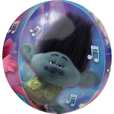 Trolls World Tour Orbz Balloon 38x40cm Balloons & Streamers - Party Centre