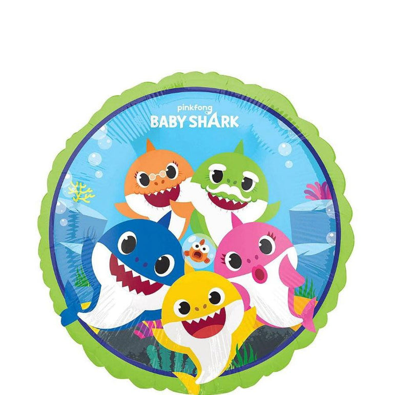 Baby Shark Foil Balloon 45cm Balloons & Streamers - Party Centre