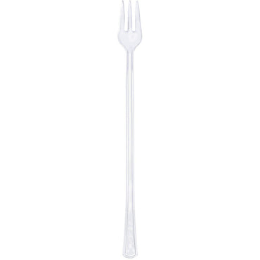 Clear Mini Long Forks  20pcs Party Accessories - Party Centre