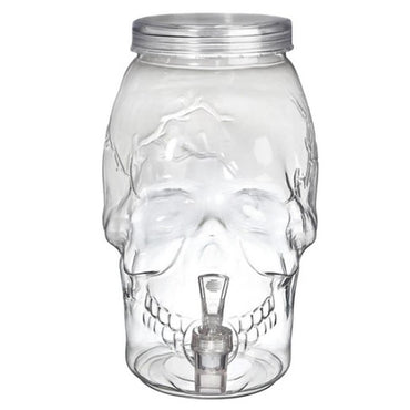 Skull Plastic Drink Dispenser 1 Gallon Candy Buffet - Party Centre