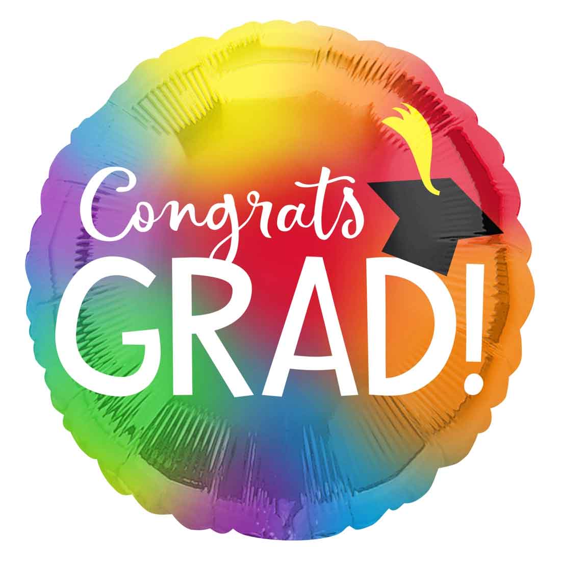 Colorful Graduation Jumbo Foil Balloon 71x71cm Balloons & Streamers - Party Centre