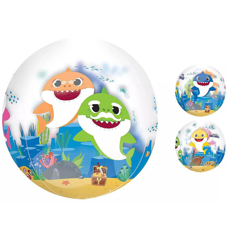 Baby Shark Orbz Balloon 38cm Balloons & Streamers - Party Centre