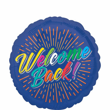 Welcome Back Burst Foil Balloon 43cm Balloons & Streamers - Party Centre