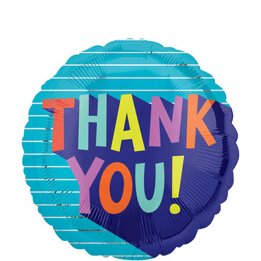 Thank You Fun Type Foil Balloon 45cm
