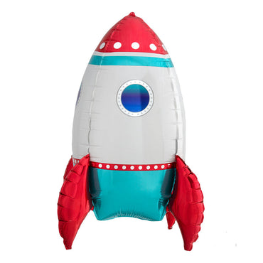 Rocket Ship Décor Foil Balloon 40x53cm