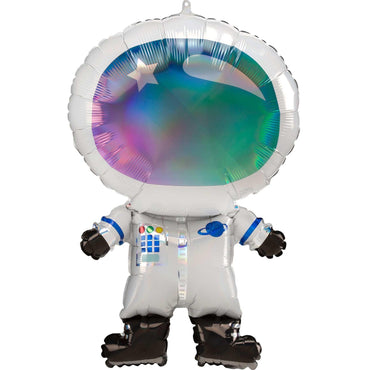 Astronaut Iridescent SuperShape 50x76cm Balloons & Streamers - Party Centre