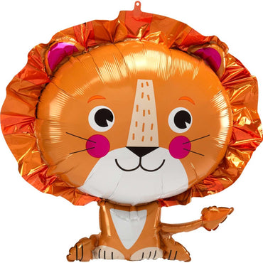Lion SuperShape Balloon 60x53cm Balloons & Streamers - Party Centre