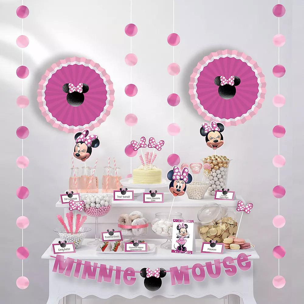 Disney Minnie Mouse Forever Buffet Table Decorating Kit Printed Tableware - Party Centre