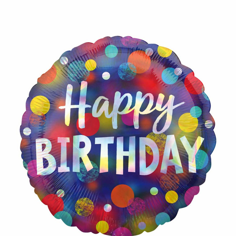 Party Dots Foil Balloon 45cm Balloons & Streamers - Party Centre