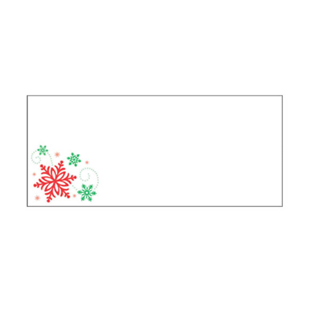 White Envelope With Snow Flake Favours - Party Centre