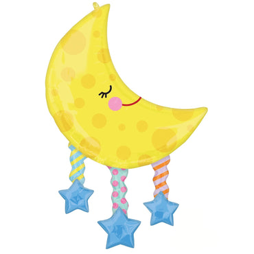 Moon and Stars SuperShape Balloon 63x96cm