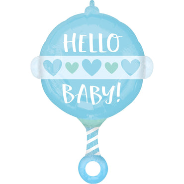 Baby Boy Rottle Standard Shape Foil Balloon 43x60cm Balloons & Streamers - Party Centre