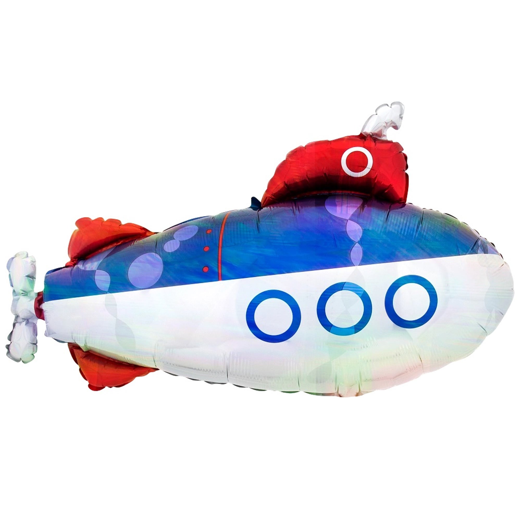 Submarine Iridescent SuperShape Balloon 86x48cm