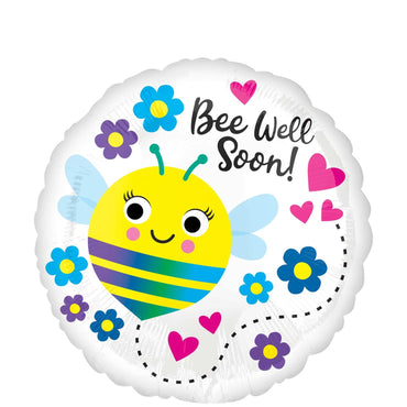 Bee Well Soon Foil Balloon 45cm Balloons & Streamers - Party Centre