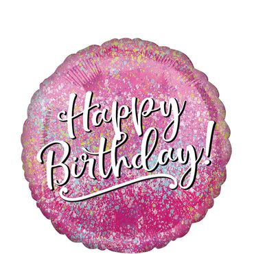 Pink Fabulous Birthday Foil Balloon 45cm