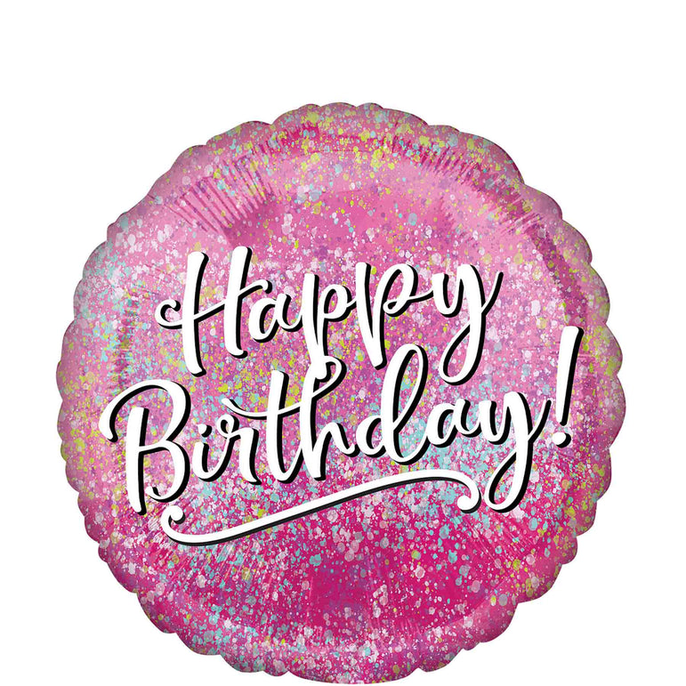 Pink Fabulous Birthday Foil Balloon 45cm