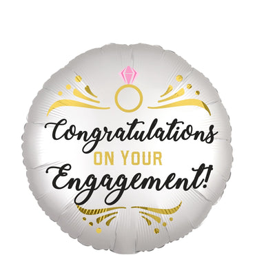 Engagement Satin Foil Balloon 45x45cm