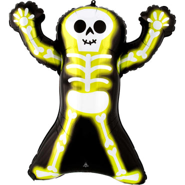 Neon Skelly SupeShape Balloon 35x48cm Balloons & Streamers - Party Centre