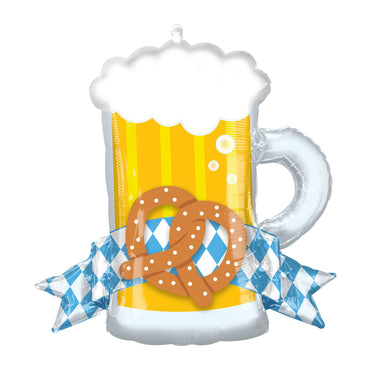 Oktoberfest Mug SuperShape Foil Balloon 66x63cm