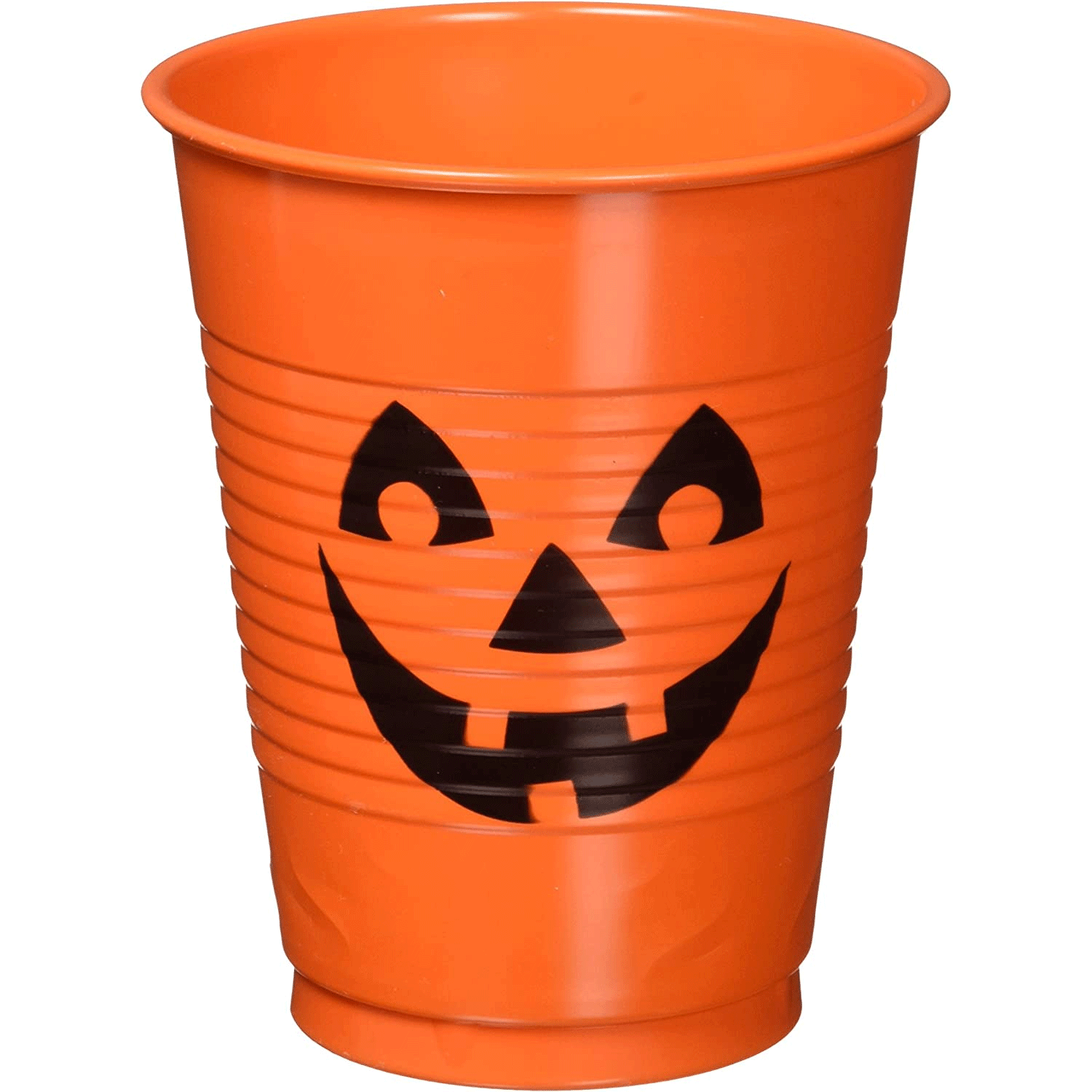 Pumpkin Plastic Cups 16oz, 25pcs