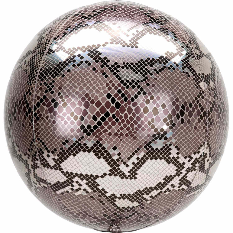 Snake Skin Print Orbz Balloon 60x38cm Balloons & Streamers - Party Centre