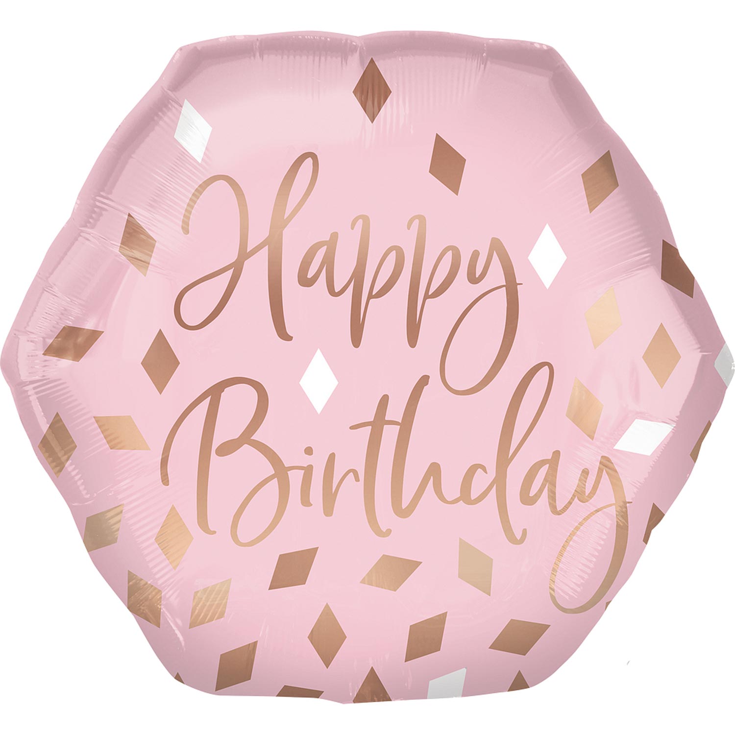 Blush Birthday SuperShape Foil Balloon 58x55cm