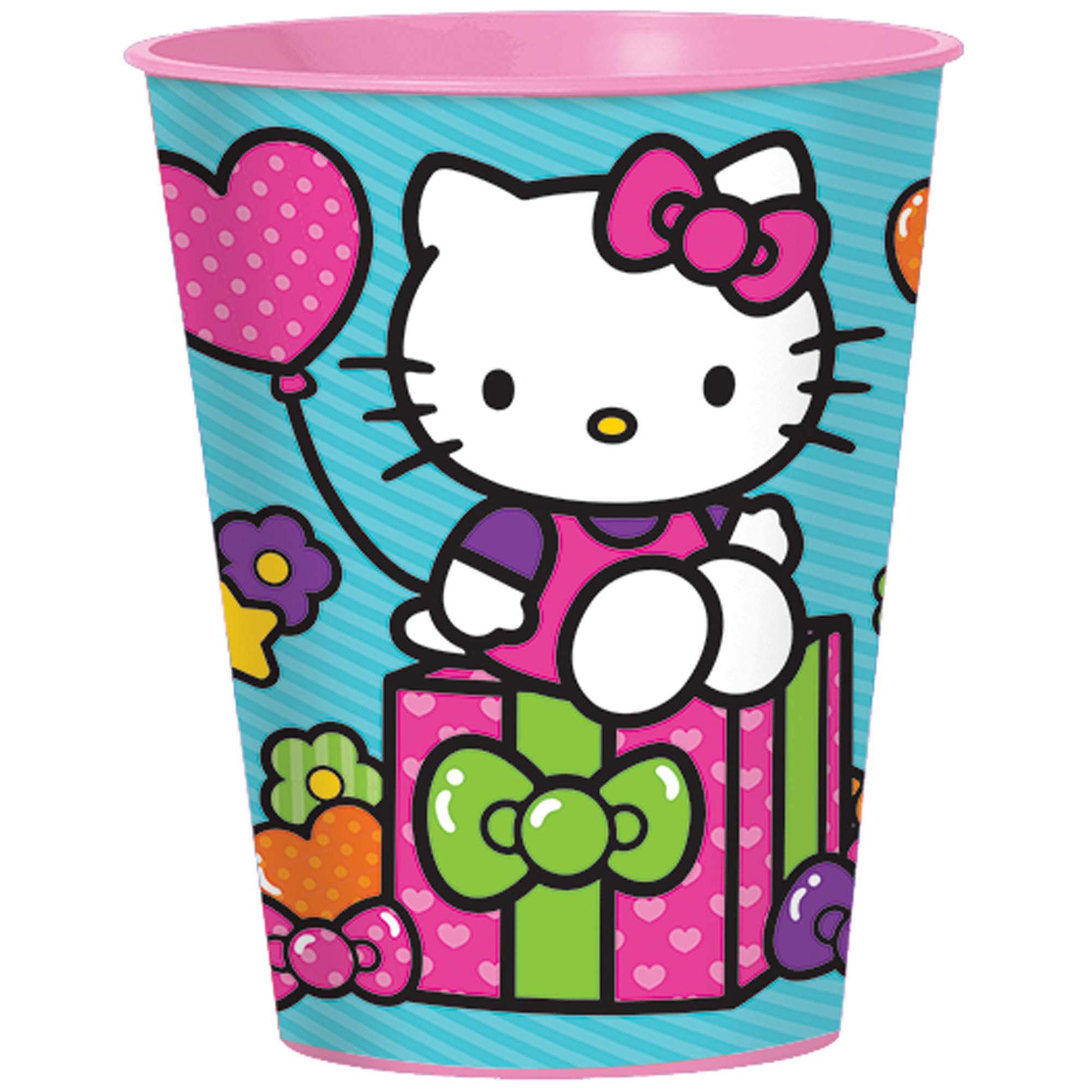 Hello Kitty Rainbow Favor Cup- Plastic, 16oz Party Favors - Party Centre