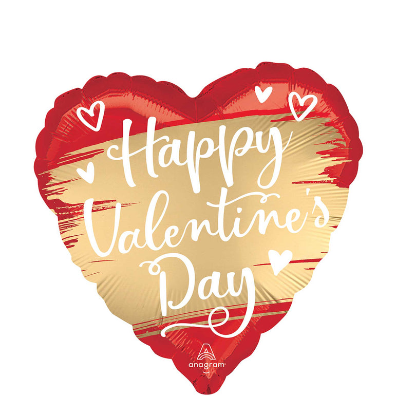 Gold Swoosh Satin Foil Balloon 45cm