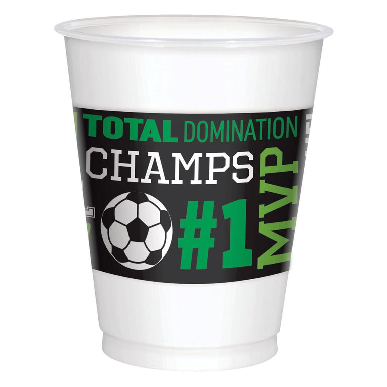 Goal Getter Plastic Cups 16oz, 8pcs