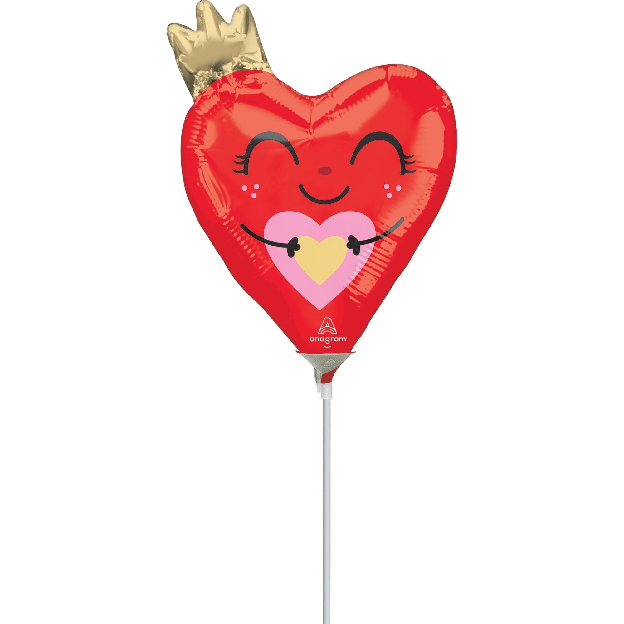 Queen of My Heart Mini Shape Balloon 48x26cm Balloons & Streamers - Party Centre