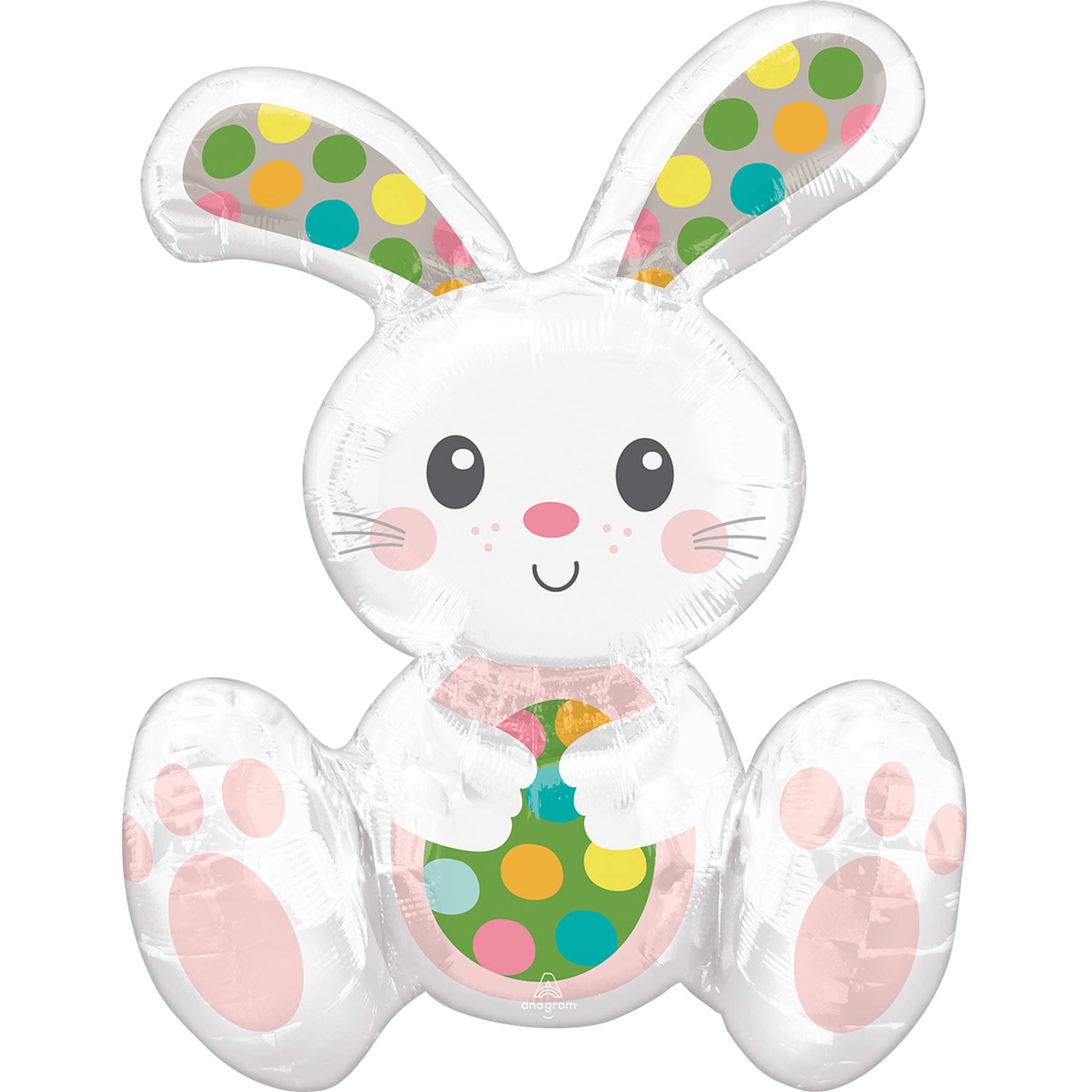 Spotted Easter Bunny Multi-Balloon 38x50cm