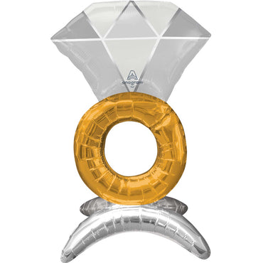 Wedding Ring UltraShape Foil Balloon 35x53cm